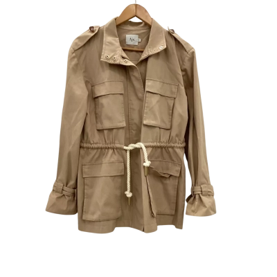 AJE Womens  Size 8 Winter Coat Cream 
