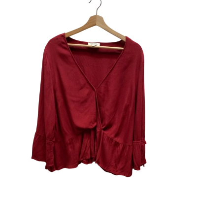 Miss Shop Womens  Size 8 Maroon Top