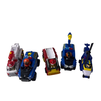 Paw patrol x 5 light and noise trucks 