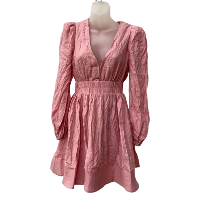  billy j - Charlotte Long Sleeve Mini Dress in Sof Pink Size 6