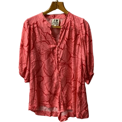 Jaase Womens Short Sleeve Playsuit Peach B