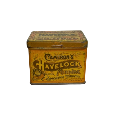 CAMERONS HAVELOCK SUPERIOR SMOKING MIXTURE c1930 BRIT AUSTRALASIAN TOB 4 OZ TIN