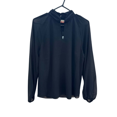 BNWT Portmans Womens  Size 12 Black Long Sleeve Top 