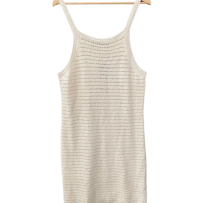 Sportsgirl Womens  Size XL Shoestring Strap Dress Natural 