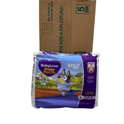Kids Baby LoveBluey Nappy Pants Size 6 15-25kg 