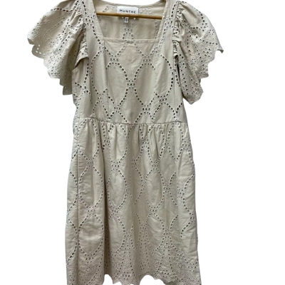  Munthe Women's Broderie Anglaise Size 36 Cream Dress