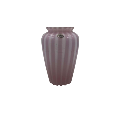 Fenton Pink/White Vase