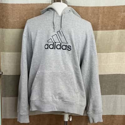 Adidas Mens  Size M Hoodie Grey 