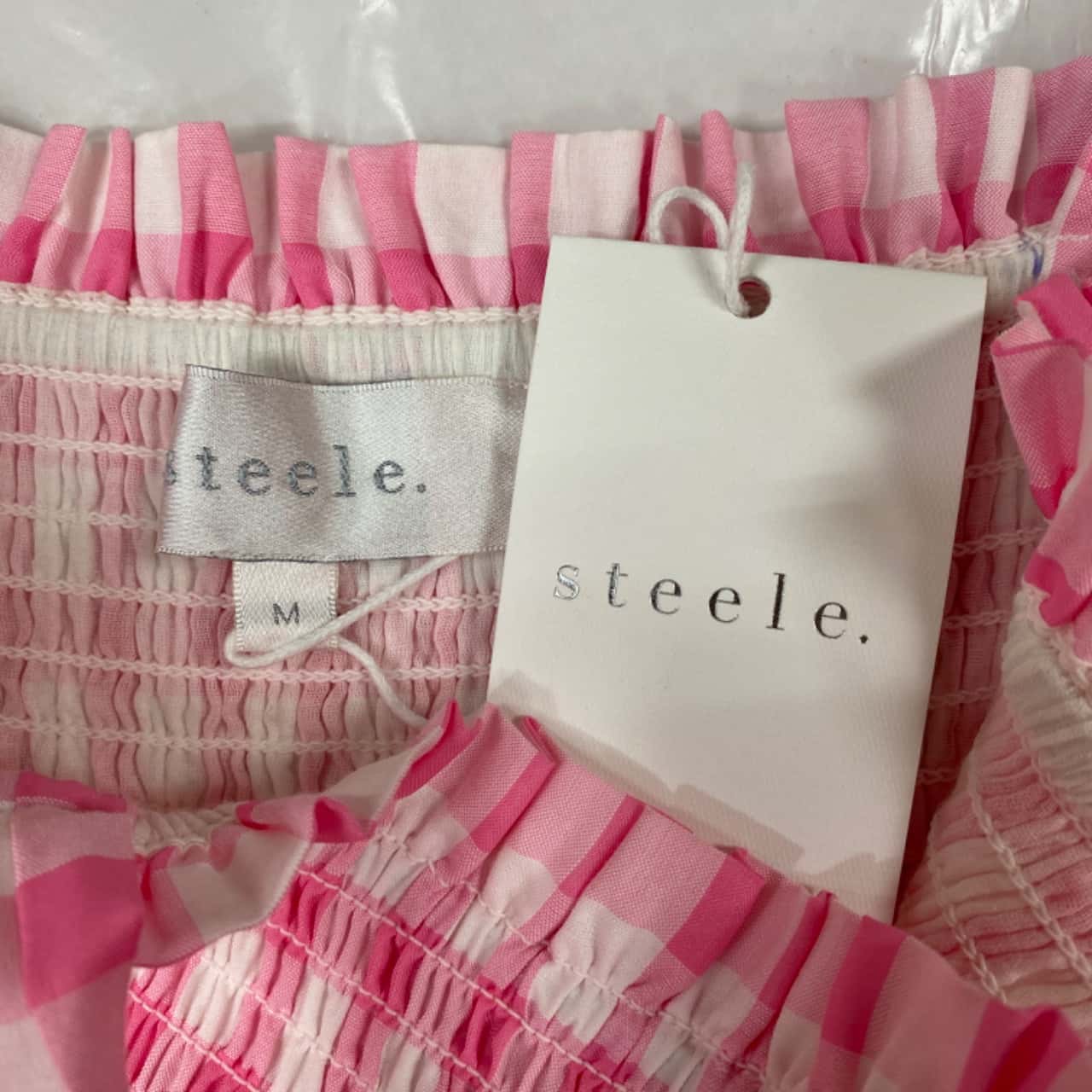 steele pink gingham dress Steele Lyla Dress  dayout.dresshire
