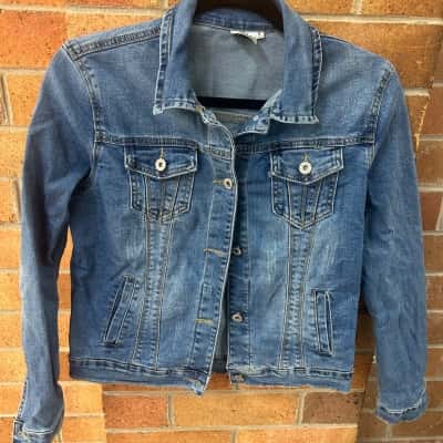 Silver Wishes Womens  Size 8 Denim Jacket 
