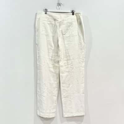 BNWT Trenery Modern LINEN pant Size 14 RRP 119.00