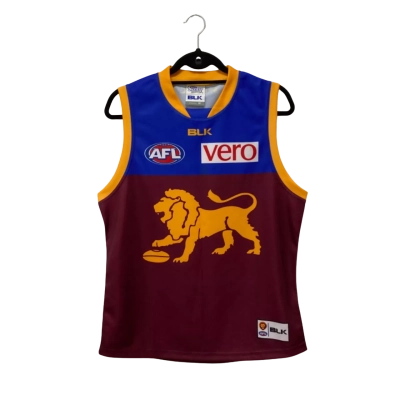 BLK Mens Brisbane Lions AFL Jersey Size M 