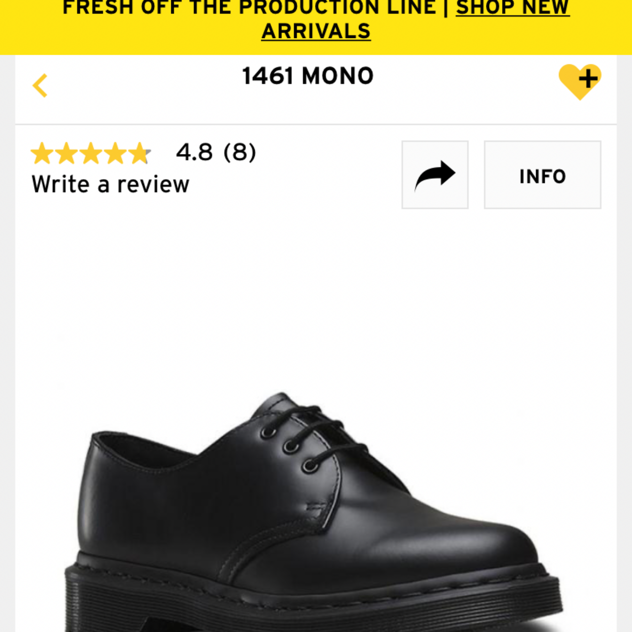 Dr. Martens AirWair Mens Size UK 10 Black (s)