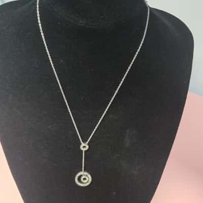  Womens Necklace and earring set - Sterling silver 925