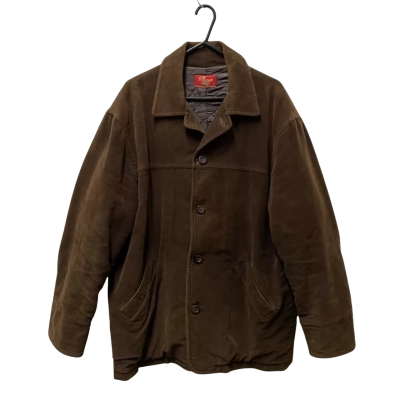 R.M. Williams Jacket Mens  Size XL Brown Rayon Twill