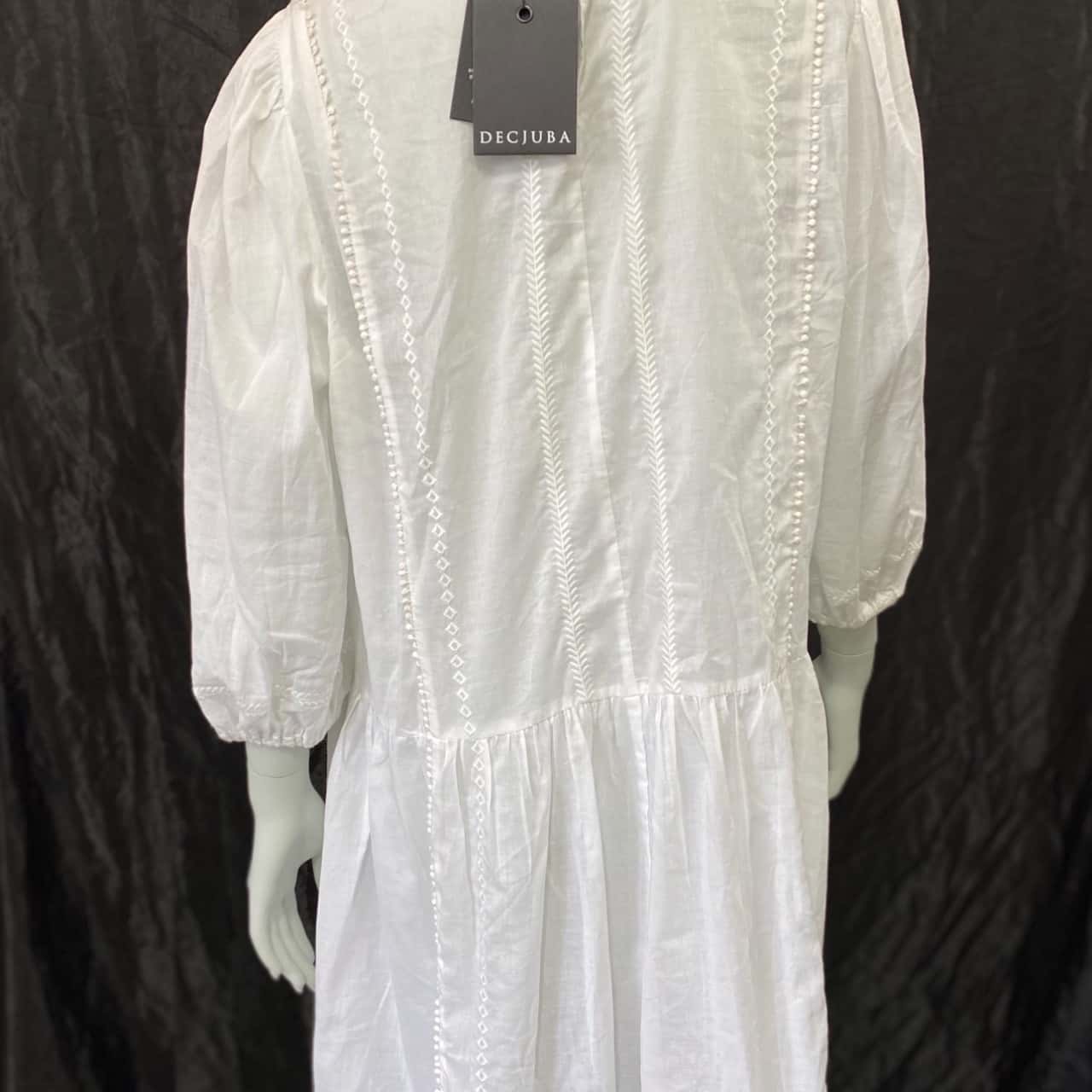 Blouse Tunique Ny&Co Manches Bouffantes Brodée - Taille L - Neige Avec étiquettes