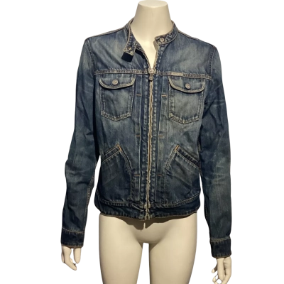 Calvin Klein Womens  Size M Denim Jacket Blue 