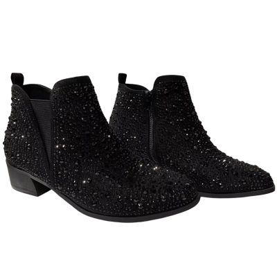 Taking Shape Womens Size 39 Black Studded Boots