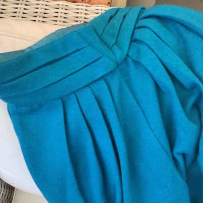 VINTAGE**Harry Who   Turquoise Wool High Waisted Pant.  Size 10 