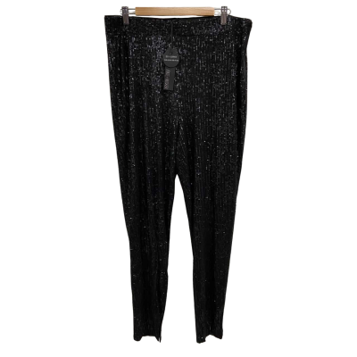 Fate & Becker Women’s Size 16 Partyman Sequin Pants Black BNWT -$129.95 