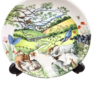 Wedgwood The Babbling Brook By Colin Newman, Collectors Plate Made In England