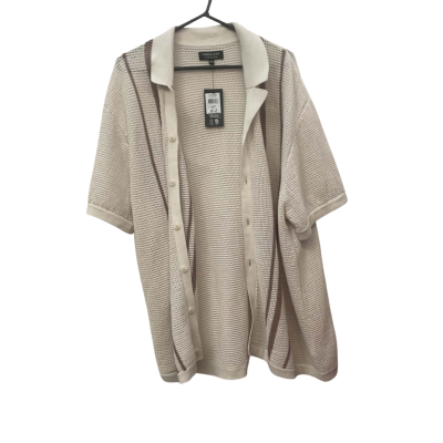 Men’s Tarocash  Size XXXL Button-down Polo Shirt Off White 