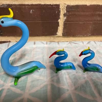 Hand Blown Birds If Happiness - Set Of 3