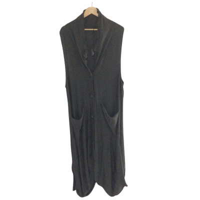 Banana Blue Womens  Size M Button-down Cardigan / Longline Cardigan Grey 