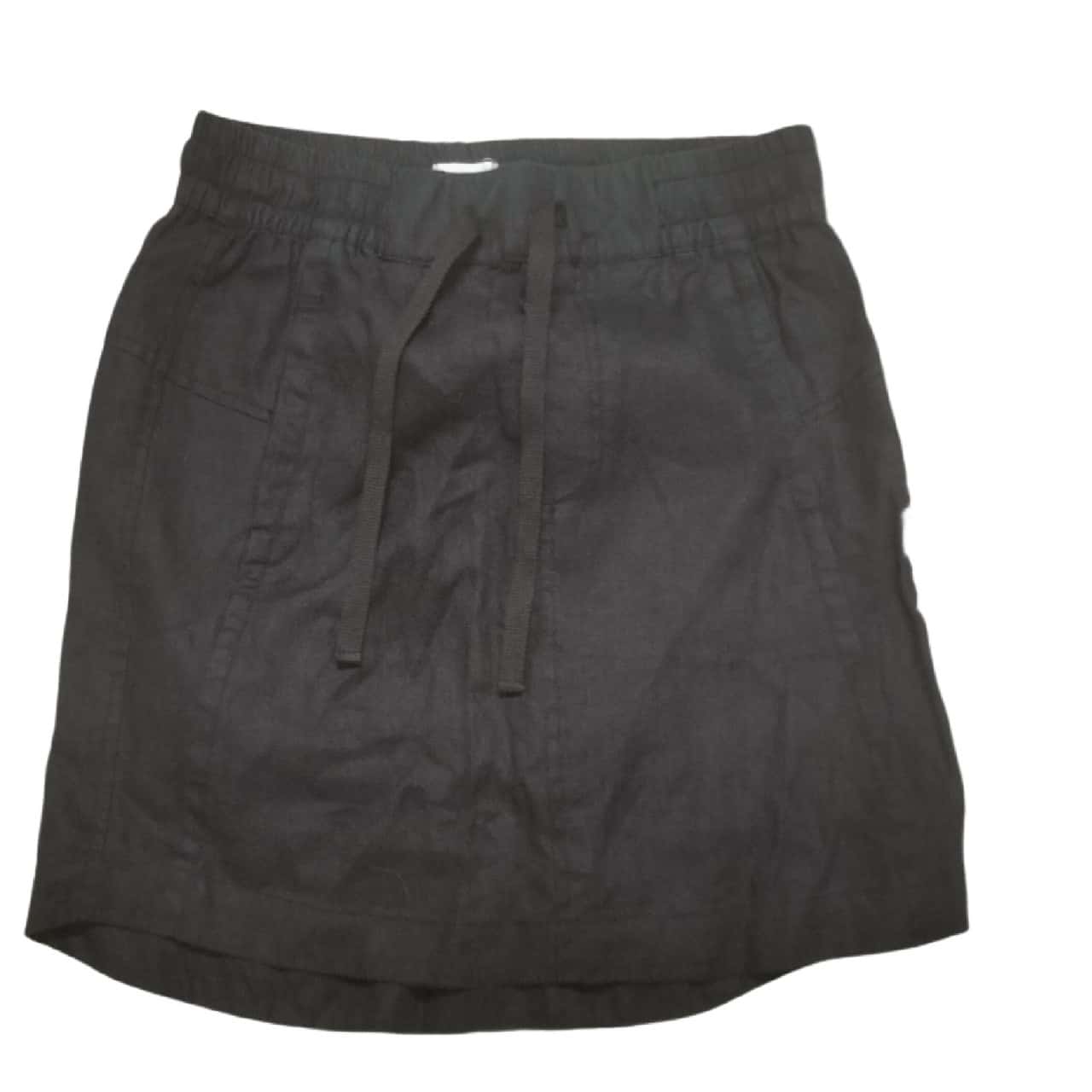 Just Jeans Womens Black Linen Skirt XXS