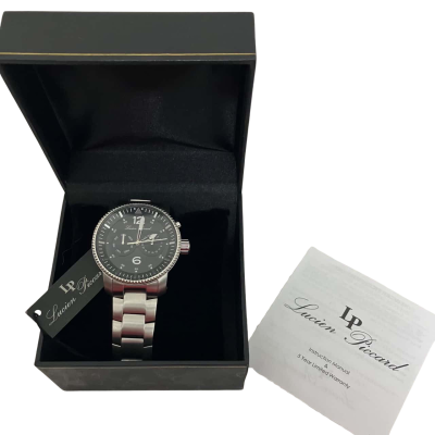  Mens Lucien Piccard Silver Watch 