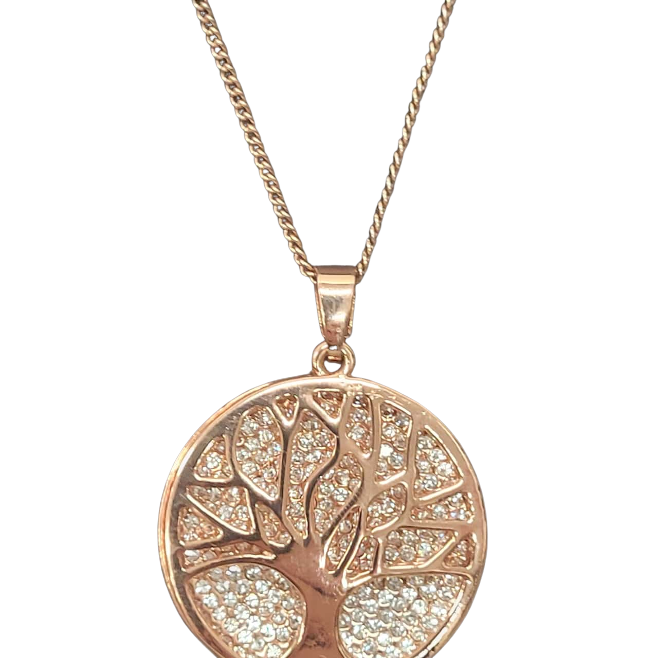 Rose Gold Tree Necklace