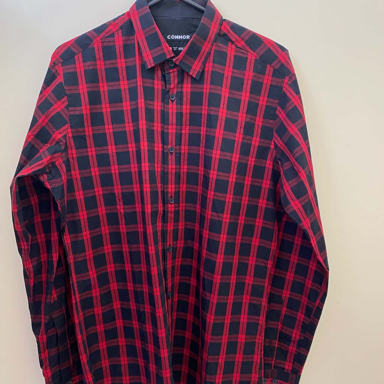 Connor Mens Size M Long Sleeve Checked 