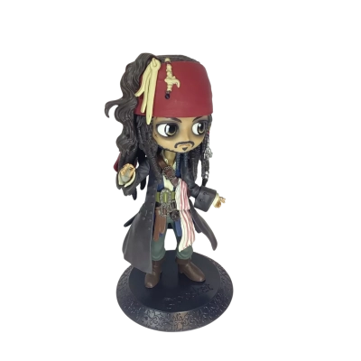 Banpresto Disney Q Posket figure features Captain Jack Sparrow