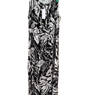 W. Lane Womens  Size 14 Maxi Dress Black  / White 