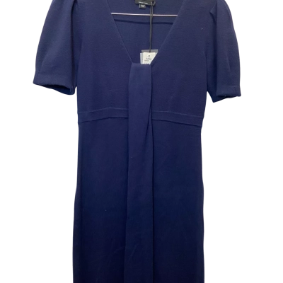 Saba Womens Midi Dress Blue Wool size 8