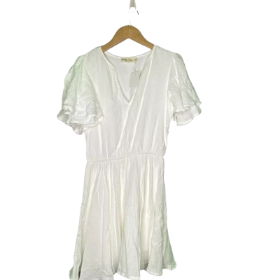  Ruby Sees Womens  Size 10 Midi Dress White 