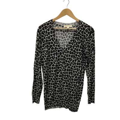 Michael Kors Womens  Size 12 / M V-Neck Top Animal print 