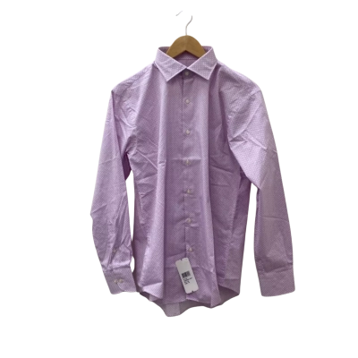 Van Heusen Mens  Size 40 Business Shirt Purple / White 