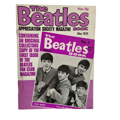 The Beatles Appreciation Society Magazine Book Reprints Of Original (May 1976 reprint of Original August 1963 Edition)