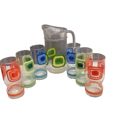 Pop Art Drinking Glass Set 