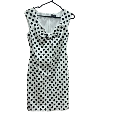 Forcast Womens  Size 12 Black Polka Dot Dress 