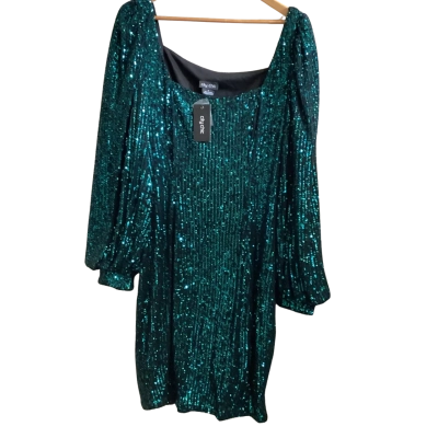 City Chic Womens  Size S Green Dress