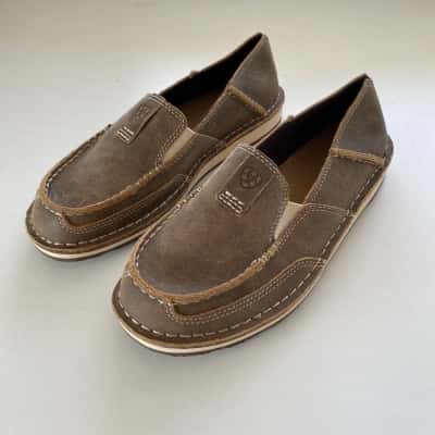 ARIAT Khaki Leather Shoes Size 4 