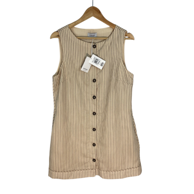 Piper - Pinstriped Button Front Vest (Size 12)