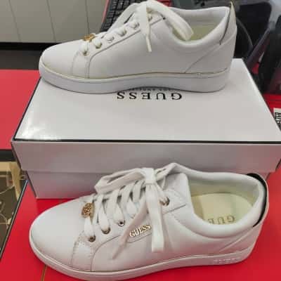 Guess White Betea A Lace Up Sneaker