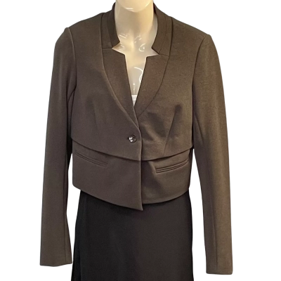 Events Womens Size 8 Peplum Jacket Brown