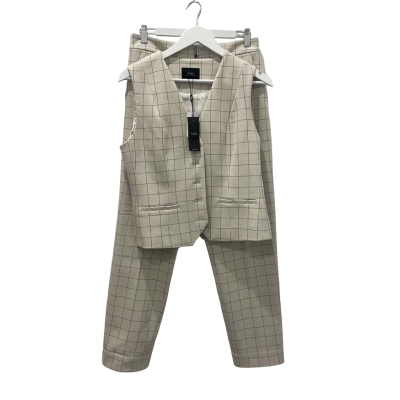 NEW Saba Womens  Size 10 / 12 Beige / Black  / Striped 
