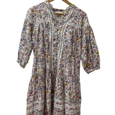 Zoe Kratzmann Women's Size 0 Babydoll Dress Floral / Multicoloured / White 