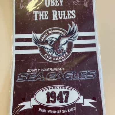 Manly Warringah Sea Eagles Metal Sign