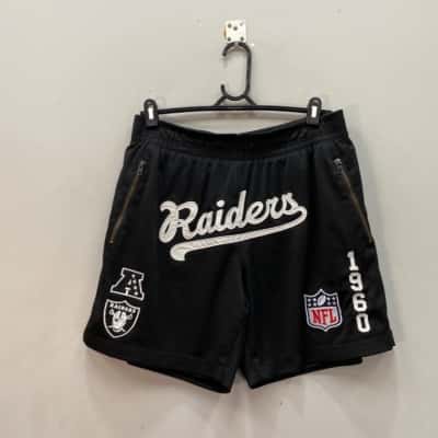 NFL Las Vegas Raiders  Mens  Size L Shorts Black  / White 